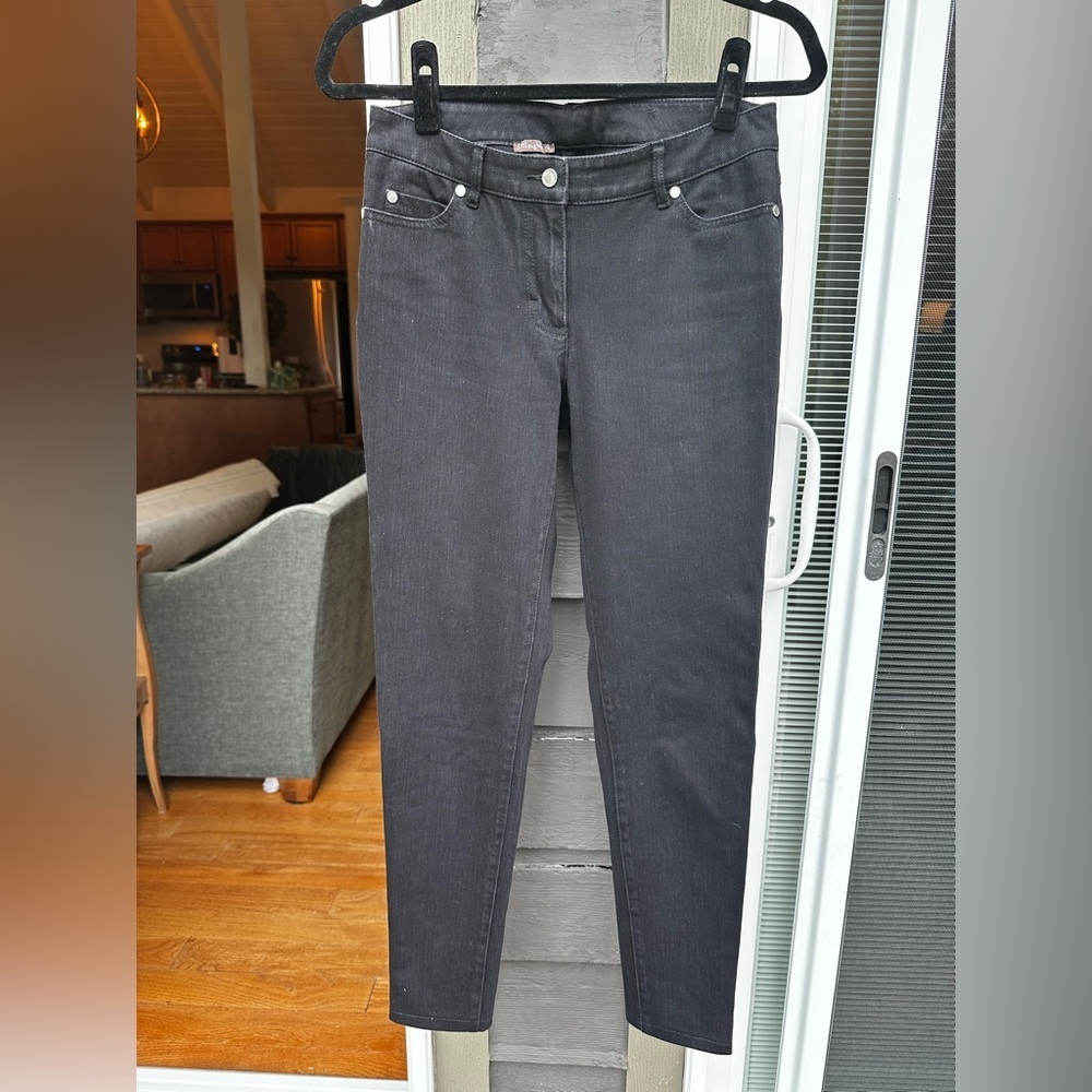 J.McLaughlin Women Black Wash Slim Fit Denim Jeans Size 4 - Picture 2 of 7